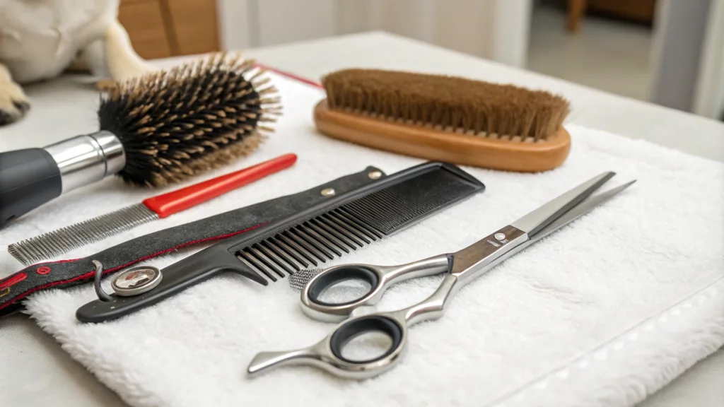 Tools and Equipment for dog grooming