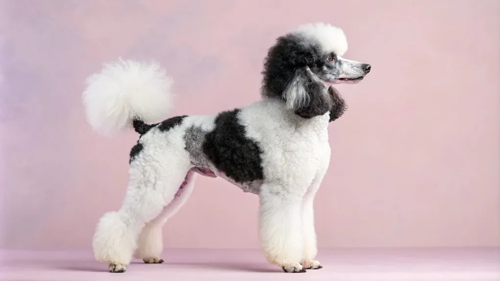 unique color patterns temperament of a parti poodle